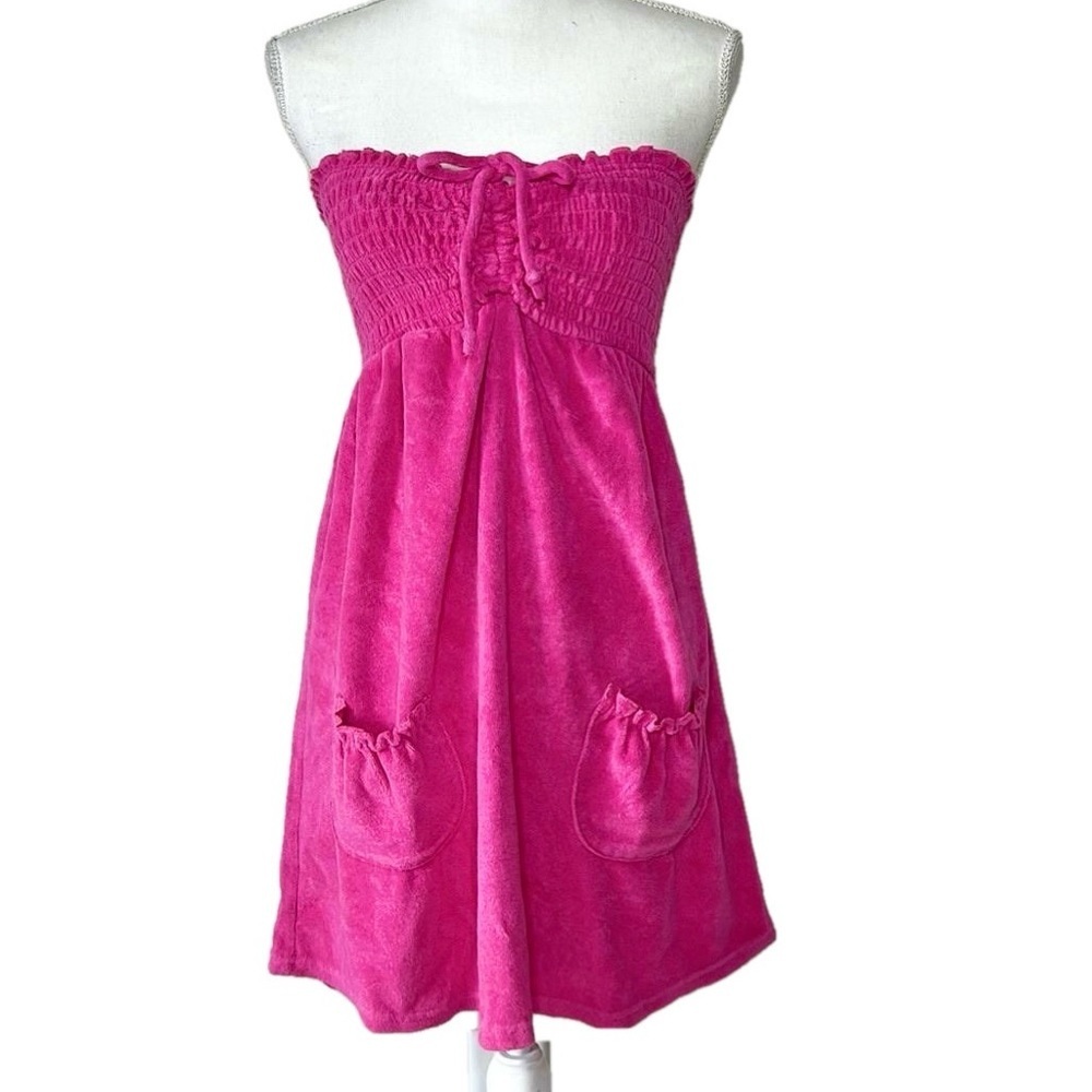 Vintage Y2K Terry cloth cover up dress